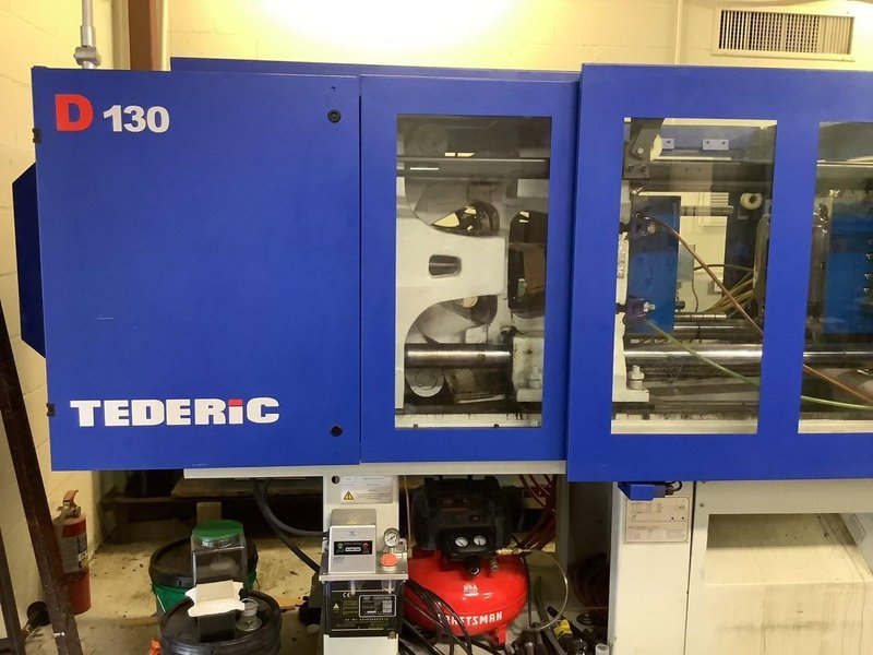130 Ton 10.5 Oz Tederic D130/510 i510 Injection Molding Machine, 2017