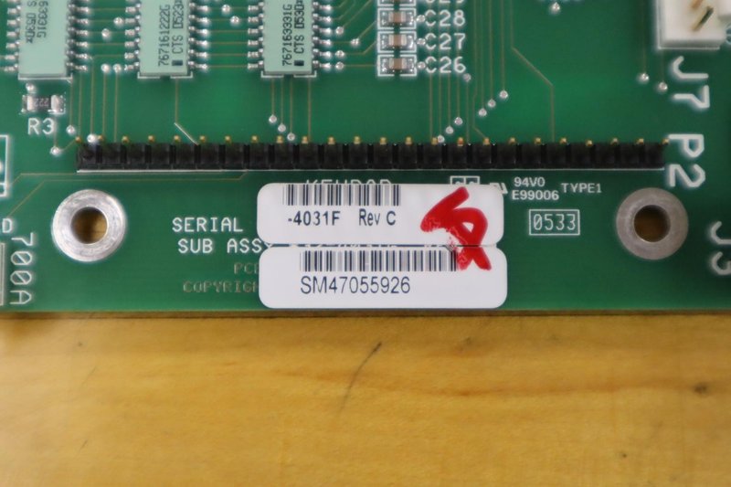 Used Haas 32-4031F Rev C Serial Keyboard PCB