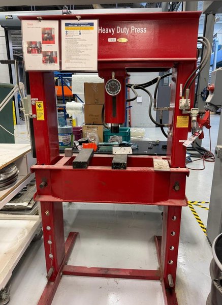 100 TON HYDRAULIC H-FRAME PRESS: YOBRO #25948