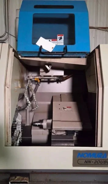 USED NOMURA .787" X 7.87" AUTOMATIC SWISS TYPE CNC LATHE MODEL NN-20UBB