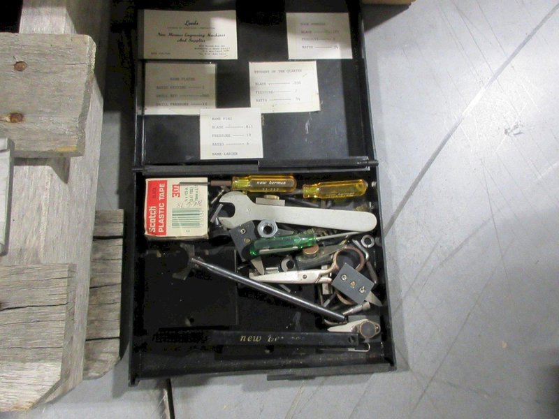 New Hermes Engravograph Machine with Letter/Number Stencils and Engraving Tools- Auction Item