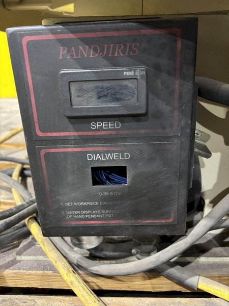 12,000 LBS X 48" PANDJIRIS MODEL MT-120-4.5 POWERED ROTARY TABLE WELDING POSITIONER, 115V: STOCK #22644