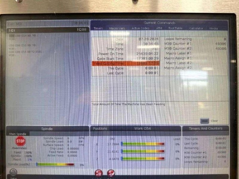 Haas VF-3SSYT CNC Vertical Machining Center – 12,000 RPM, Y Axis Extended Travel Mill