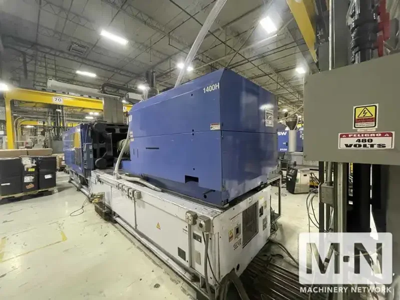 500 Ton 45 Oz JSW J500ELIII-1400H Electric Injection Molding Machine, mfg 2006/2005 (2) AVAILABLE