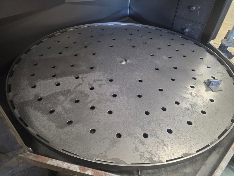 72” TABLE PANGBORN MODEL LK ROTOBLAST SHOT BLAST MACHINE: YOBRO #24357