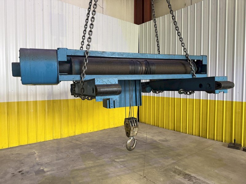 10 TON X 57’ SHAW-BOX DOUBLE GIRDER OVERHEAD BRIDGE CRANE, WITH 12.5 TON SHAW-BOX HOIST: YOBRO #24731