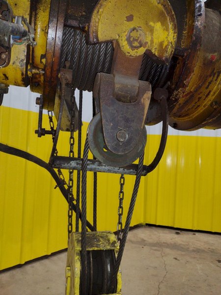 5 TON 10,000 LBS BOBCAT POWER CABLE HOIST WITH TROLLEY: STOCK #18937
