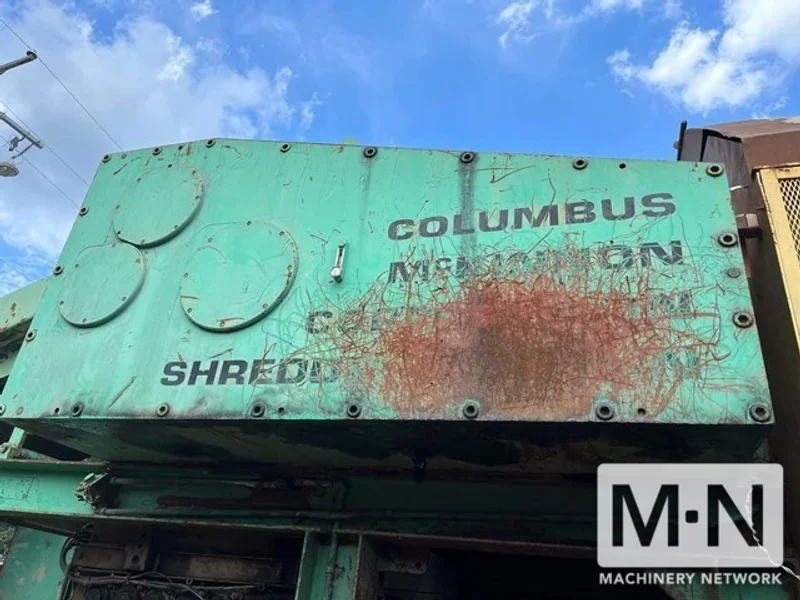 300 HP COLUMBUS MCKINNON TIRE SHREDDER MFG 1992