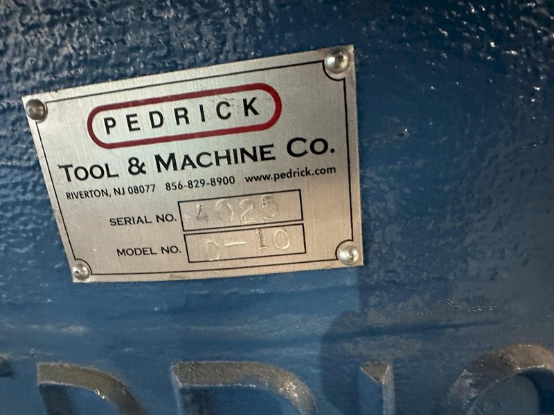PEDRICK D-10 BENDING MACHINE: STOCK #78089