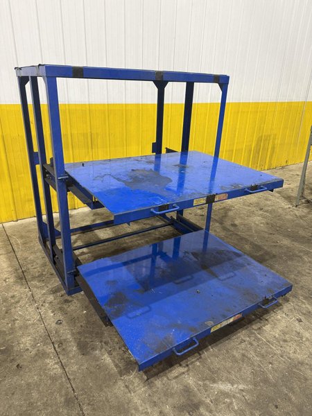 (4) 1,000 LB CAPACITY DIE RACKS W/ SLIDING SHELVES: YOBRO #24478