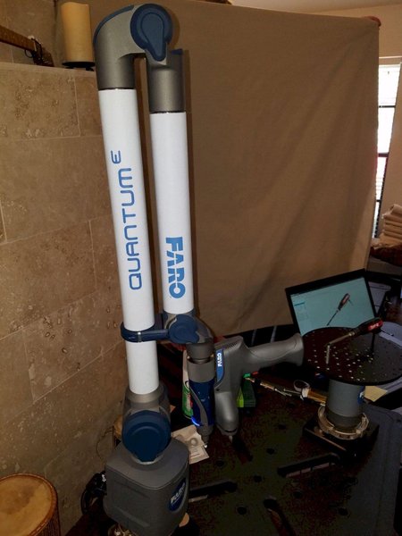 FARO QuantumE V2 2.5m 7-Axis Arm with PRIZM LLP HD and 8-Axis Rotary Table – 2021 System, Full Accessories