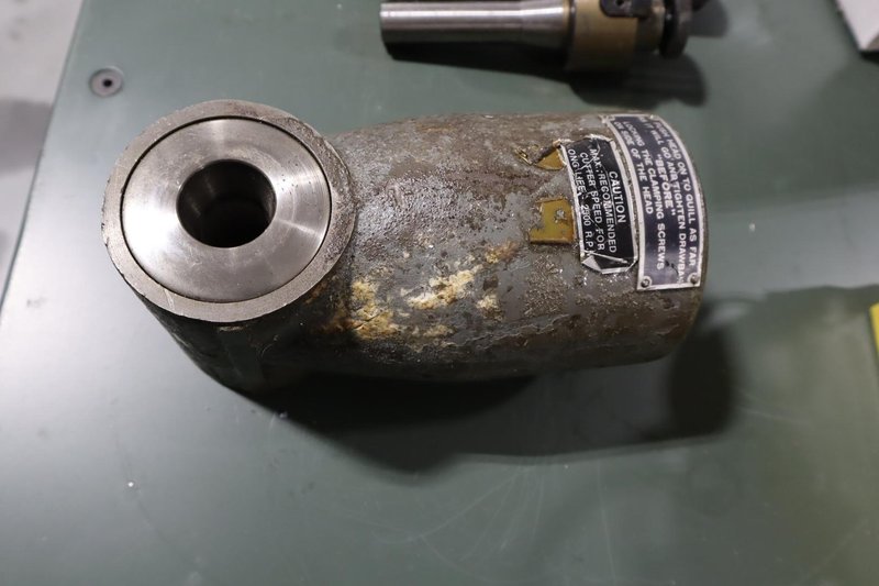 Assorted R8 Facemill &amp; Arbors, Plus Bridgeport 90 Deg Right Angle Milling Head- Auction Item