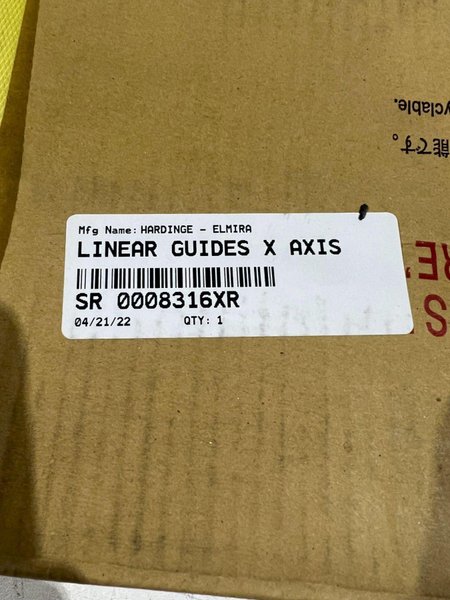 THK/HARDINGE SR 0008316XR LINEAR GUIDE X AXIS NEW IN BOX