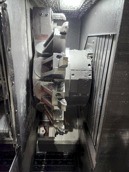 Mazak Multiplex 6200 Twin Spindle Lathe, Mazatrol 640 Ctrl., Mazak Fles GL100F Loader, 12 Pos. x2 Turret, 25HP, New 2000 (Avail. 8-25)