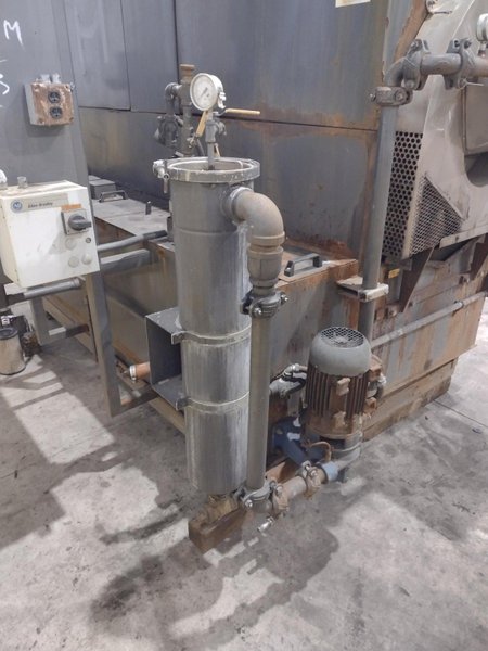 24&quot; HURRICANE MODEL 250 2 STAGE ROTARY DRUM ELECTRIC HEAT STAINLESS STEEL PARTS WASHER: STOCK #13539