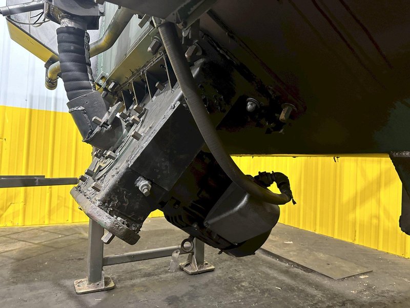 3&quot; BCP MODEL #A4-7620 3-WHEEL COIL BAR PASS -THROUGH BLAST MACHINE, RECLAIM &amp; DUST COLLECTOR: STOCK #20000
