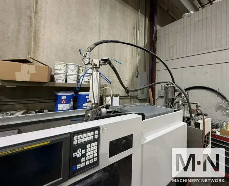 55 TON 1.9 OZ CINCINNATI ROBOSHOT S2000i50B ELECTRIC LIM SILICONE INJECTION MOLDING MACHINE  MFG 2000 WITH LOW HOURS