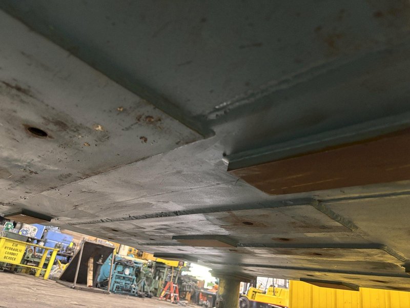 83&quot; X 64&quot; X 32&quot; HEAVY DUTY STEEL LAYOUT TABLE W/ FORKLIFT SLOTS: STOCK #23560