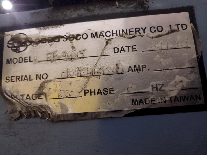4.5" SOCO MODEL #EF-AC/115 PIPE &amp; TUBE CHAMFERING &amp; DEBURRING MACHINE: YOBRO #25398