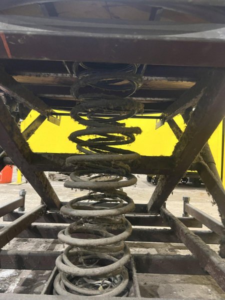 43" X 43" X 34" MECHANICAL SPRING LIFT TABLE: STOCK #20138