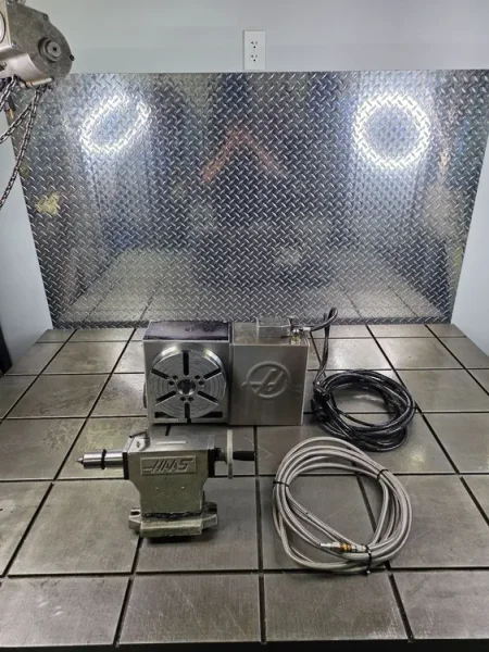 HAAS HRT-210 8.3” CNC Rotary Table 4th Axis Type &amp; 6" Tailstock USA #8129