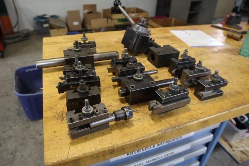 Aloris CXA Quick Change Tool Post with Various Tool Holders and More- Auction Item