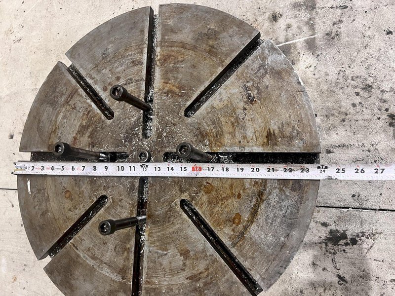 24&quot; x 13&quot; ROUND T-SLOTTED RISER TABLE: STOCK #21869