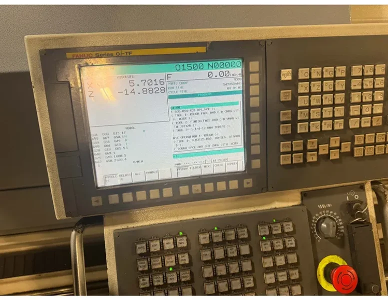 USED CLAUSING 21" X 80" MULTITURN 4000/80XS CNC LATHE