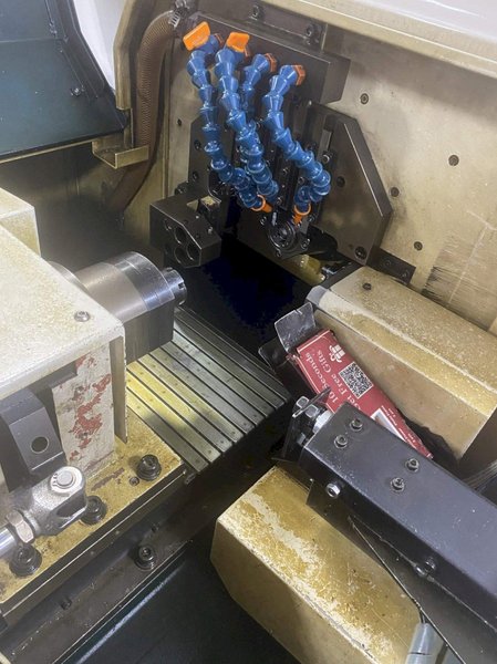 Nexturn SA-12 CNC Swiss Lathe, 2002 – BWG Bar Loader, Fanuc Control