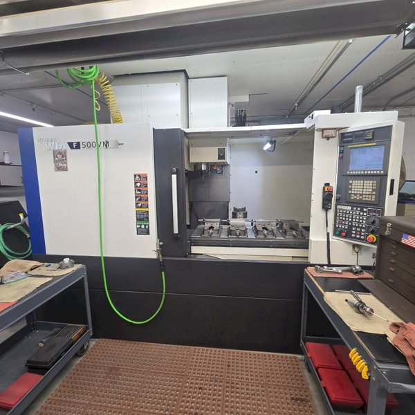 Hyundai Wia F500VM VMC, 2013 – Probing, Chip Conveyor