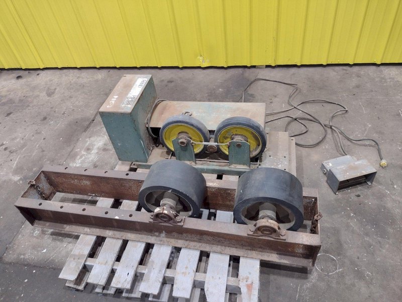 4,000 LB PANDJIRIS PIPER PIPE TANK TURNING ROLLS, DRIVE &amp; IDLER, 110V: STOCK #20360