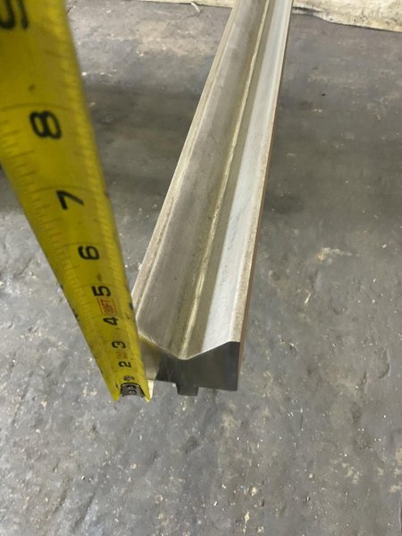 120" X 2-1/2" OPENING 90 DEGREE, FEMALE PRESS BRAKE DIE: STOCK #81517