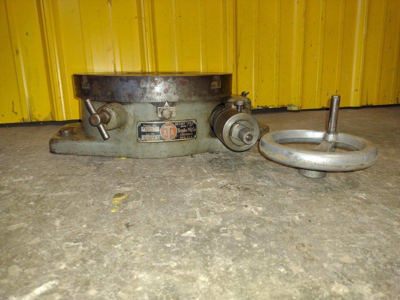 TROYKE MFG CO ROTARY TABLE MODEL SBH-12: STOCK #18879