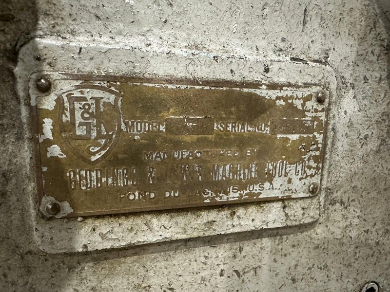 72" X 72" GIDDINGS &amp; LEWIS (G&amp;L) T-SLOTTED POWERED ROTARY TABLE W/ 72" POWERED INFEED SLIDE: STOCK #19731