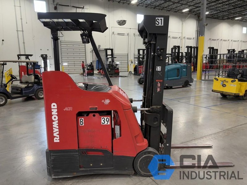 2021 - 3,000 LB. RAYMOND MODEL 415-C30TF STAND-UP ELECTRIC FORKLIFT