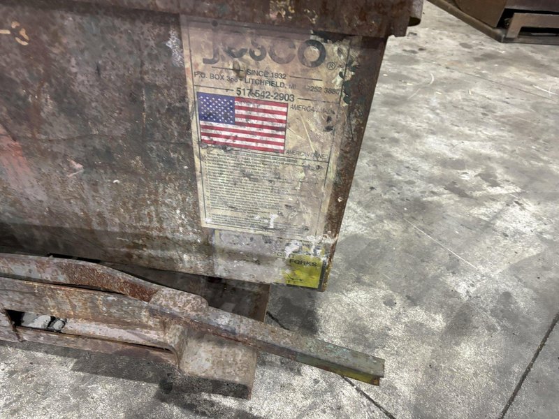2 CU YD X 4,000 LBS JESCO DUMP HOPPER: STOCK #23212