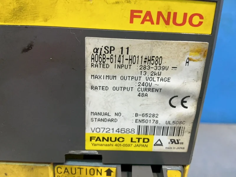 FANUC SERVO AMPLIFIER MODULE   -  A06B-6141-H011#H580