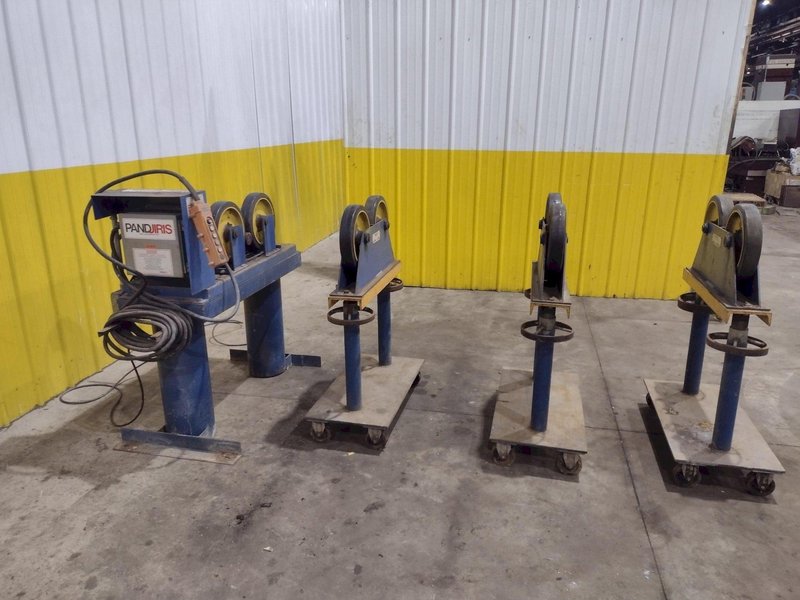 6,000 LB PANDJIRIS MODEL PIPER 3 TANK TURNING ROLLS, DRIVE &amp; IDLERS, 110V : YOBRO 24750