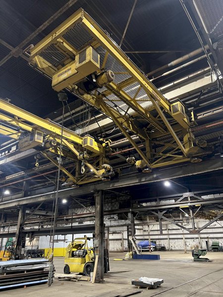 3 TON X 15' SHEPARD-NILES WALL MOUNTED POWERED GANTRY CRANE: STOCK 18474