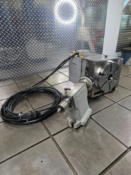 HAAS SHRT-210SPH 8.3” CNC Rotary Table 4th Axis Type &amp; 6" Tailstock #8143