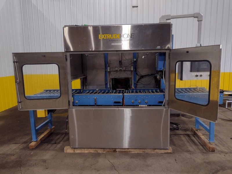 EXTRUDE HONE / SURFTRAN MODEL #STR-1 HIGH PRESSURE WASHER &amp; DEBURRING SYSTEM W/ STORCH DEMAGNETIZER MACHINE: STOCK #19369