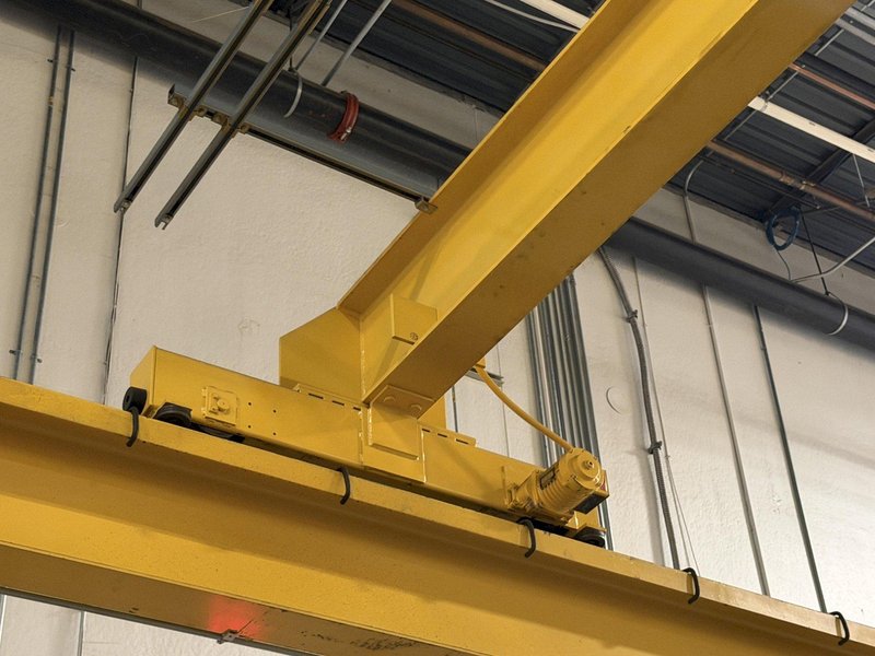 5 TON X 23'6" X 52' X 13' OMH SINGLE GIRDER OVERHEAD CRANE &amp; RUNWAY SYSTEM: YOBRO #26275