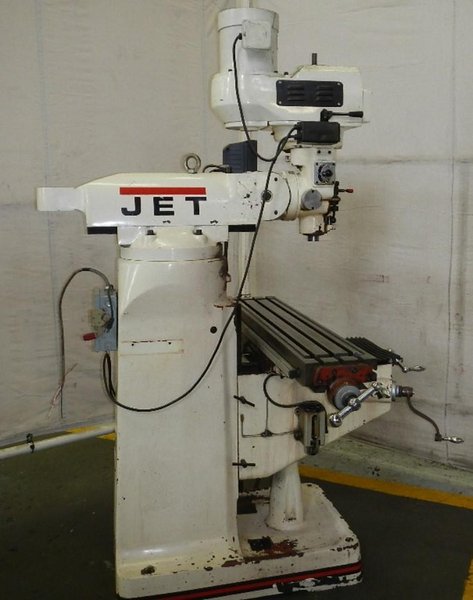 9&quot; x 49&quot; JET Vertical Milling Machine Model JTM-4VS,  3 HP