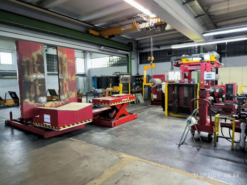 600MM X 2MM x 5 TON BURGHARDT + SCHMIDT SINGLE LOOP SLITTING LINE
