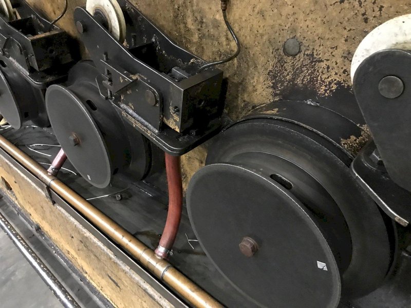 4 BLOCK MACBEE 13&quot; DIAMETER BLOCKS, 3 HP, WIRE DRAWING MACHINE Stock # 14193