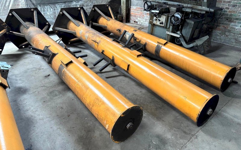 1 Ton Abell-Howe Jib Crane, Floor Mount, 360 Degree, 12&#039; Under, 12&#039; Span