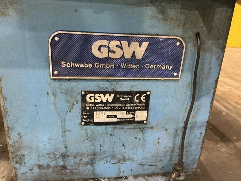 1,100 LB X 14" W GSW PULL OFF DOUBLE END COIL REEL UNCOILER: YOBRO #24860