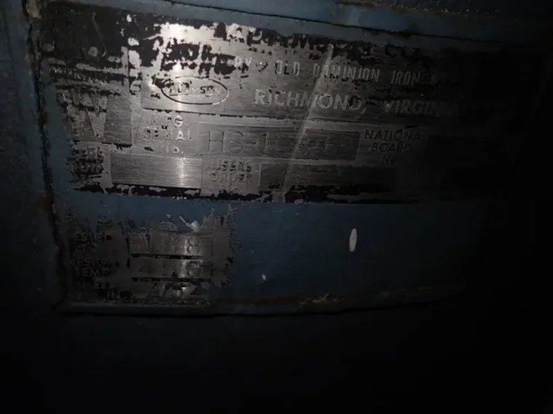 OLD DOMINION IRON &amp; STEEL CORP APPROX. 840 GAL. AIR TANK  -  HS-108-1