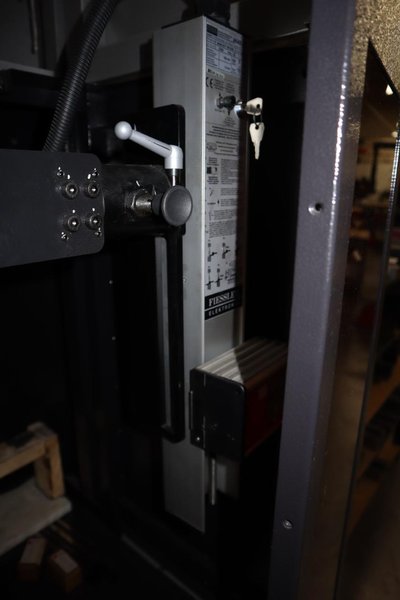 Amada HG 1303 CNC Hydraulic Press Brake, 143 Ton x 112.4", Down-Acting, AMNC 3i Control, 6-Axis BG, Curtains