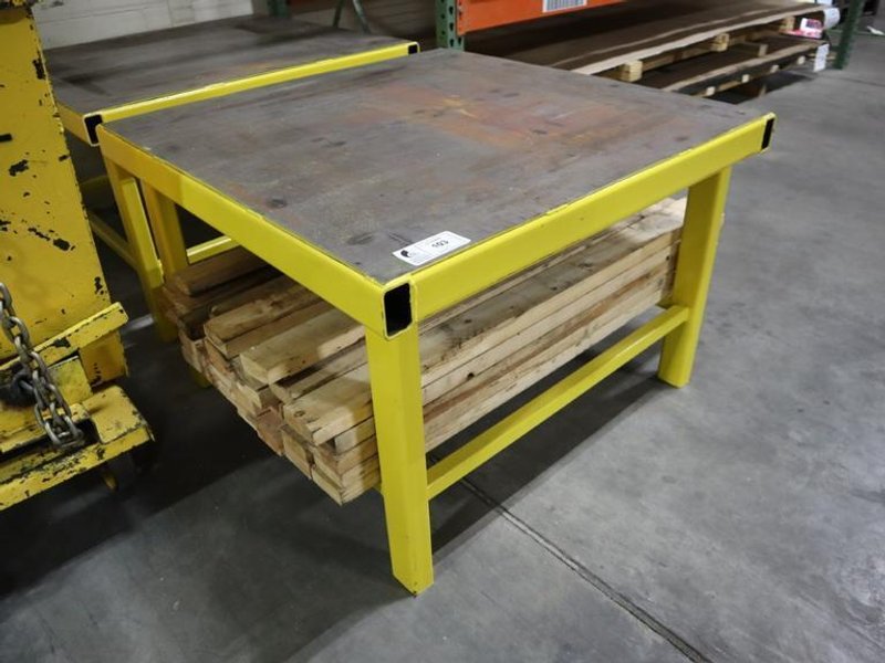 Steel Table Heavy Duty, 41.5&quot;x41.5&quot;x 28.5&quot;- Auction Item